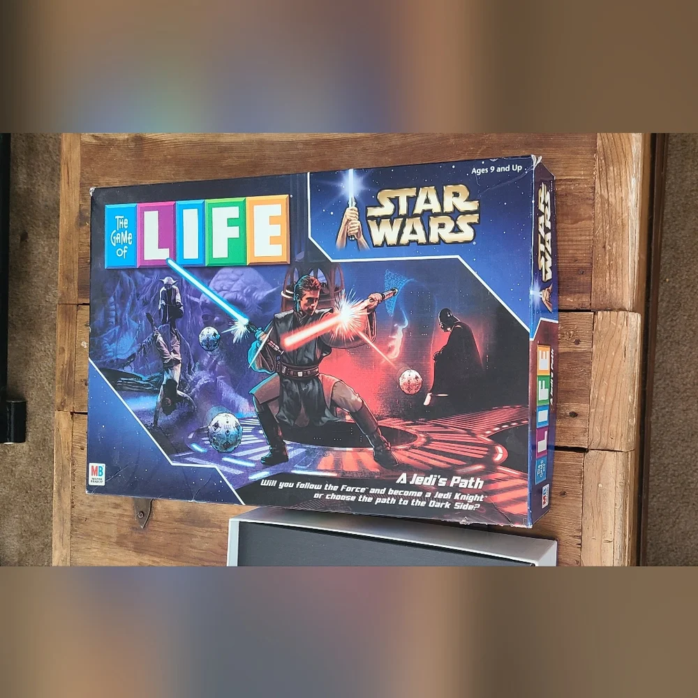 Star Wars Monopoly and Life Board Games all pieces present